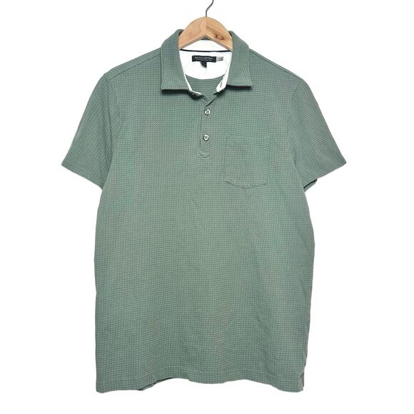 Banana Republic Other - Banana Republic | Men | Sage Green Dotted Performance Pique Polo Shirt | Large